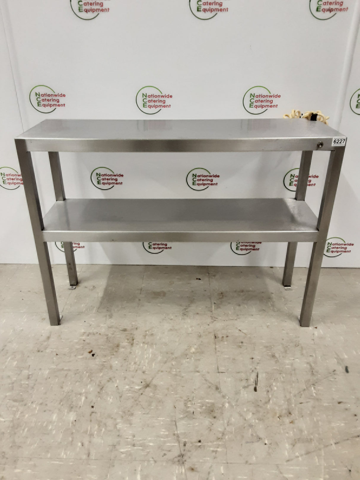Stainless Steel Two Tier Tabletop (One Heated) Gantry 97x30cm (NCE6227)
