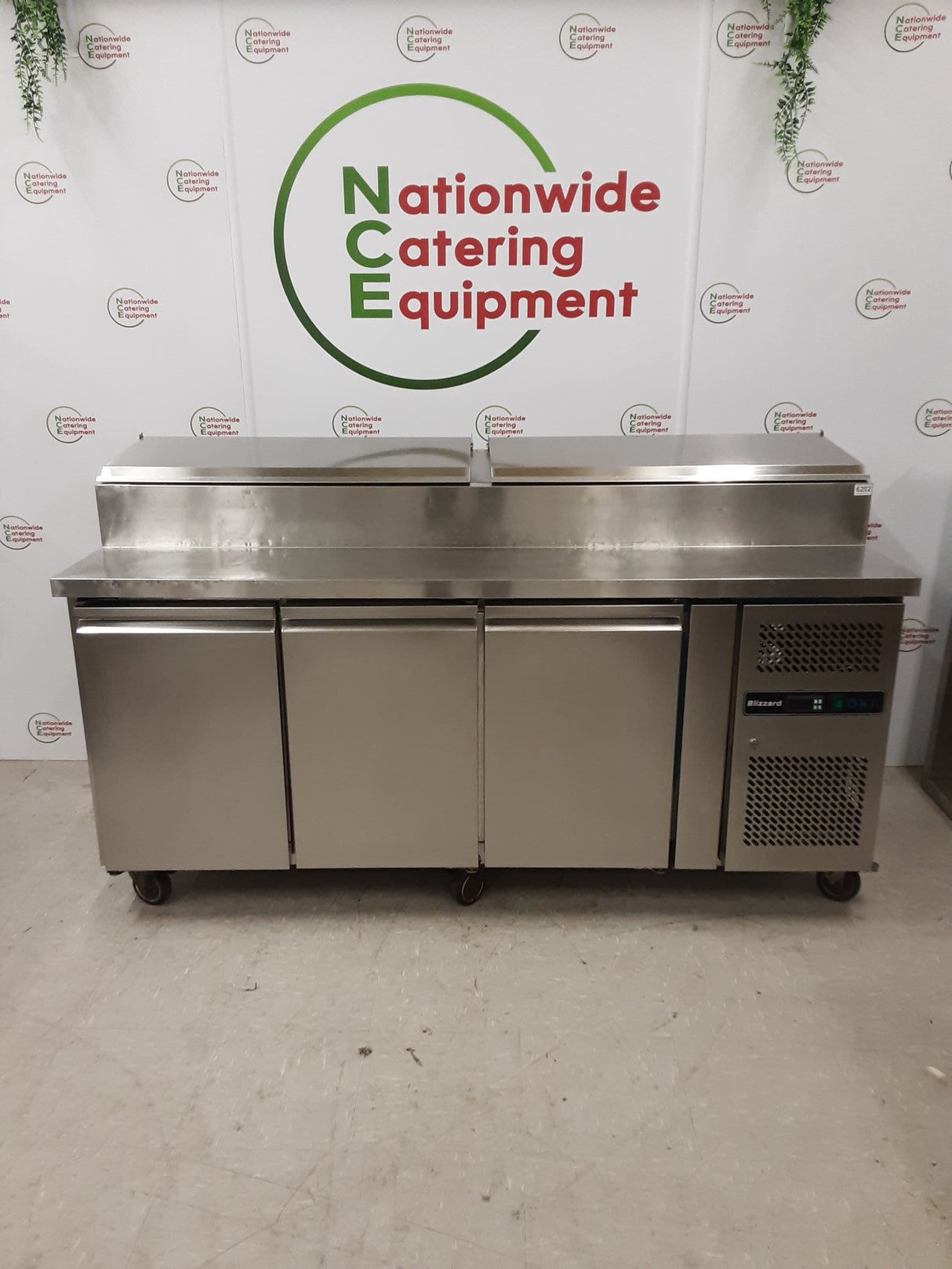 Blizzard Three Door Counter Fridge With Toppings Opening, 180cm, Model-HBC3EN (NCE6202)