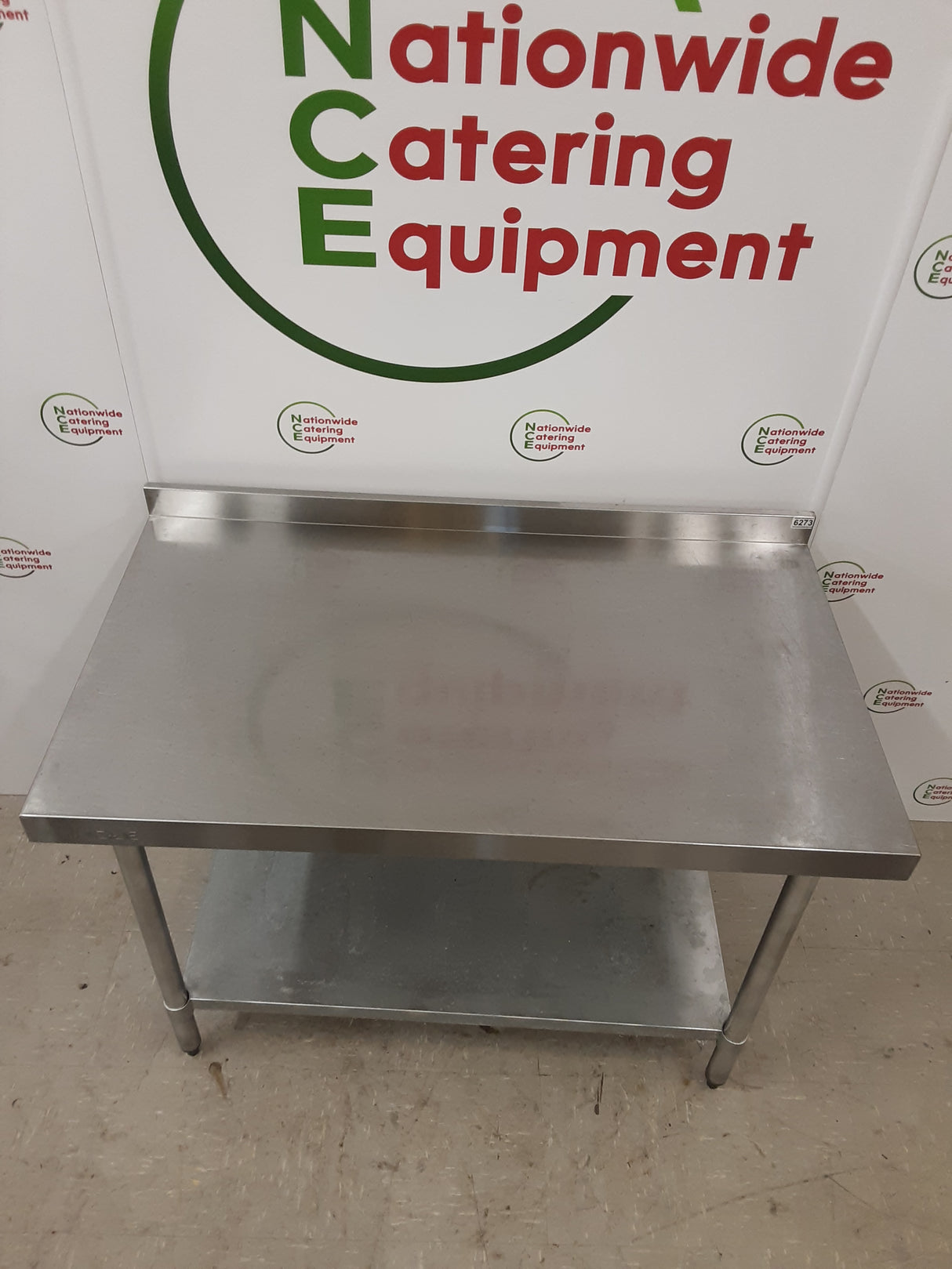 Stainless Steel Vogue Table With Upstand 120x70cm(NCE6273)