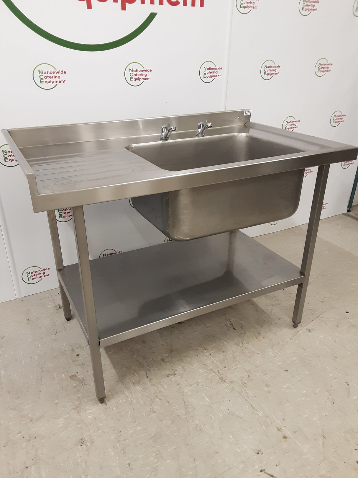 Stainless Steel Single Sink, 120x70cm, With New Lever Taps (NCE6278)