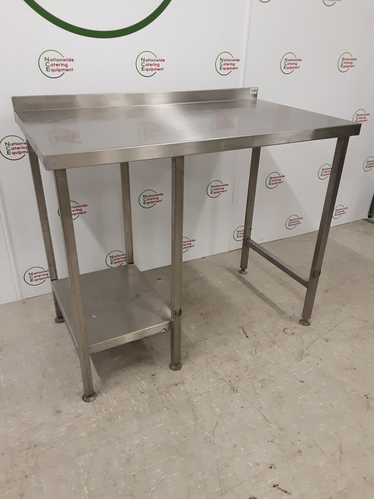 Stainless Steel Table With Appliance Space 100x65cm (NCE6266)