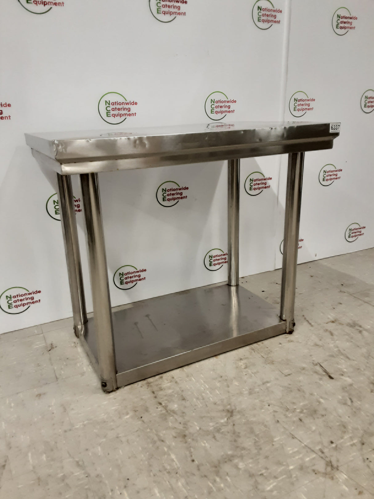 Low Stainless Steel Table/Equipment Stand- CLEARANCE 80x50cm (NCE6337)