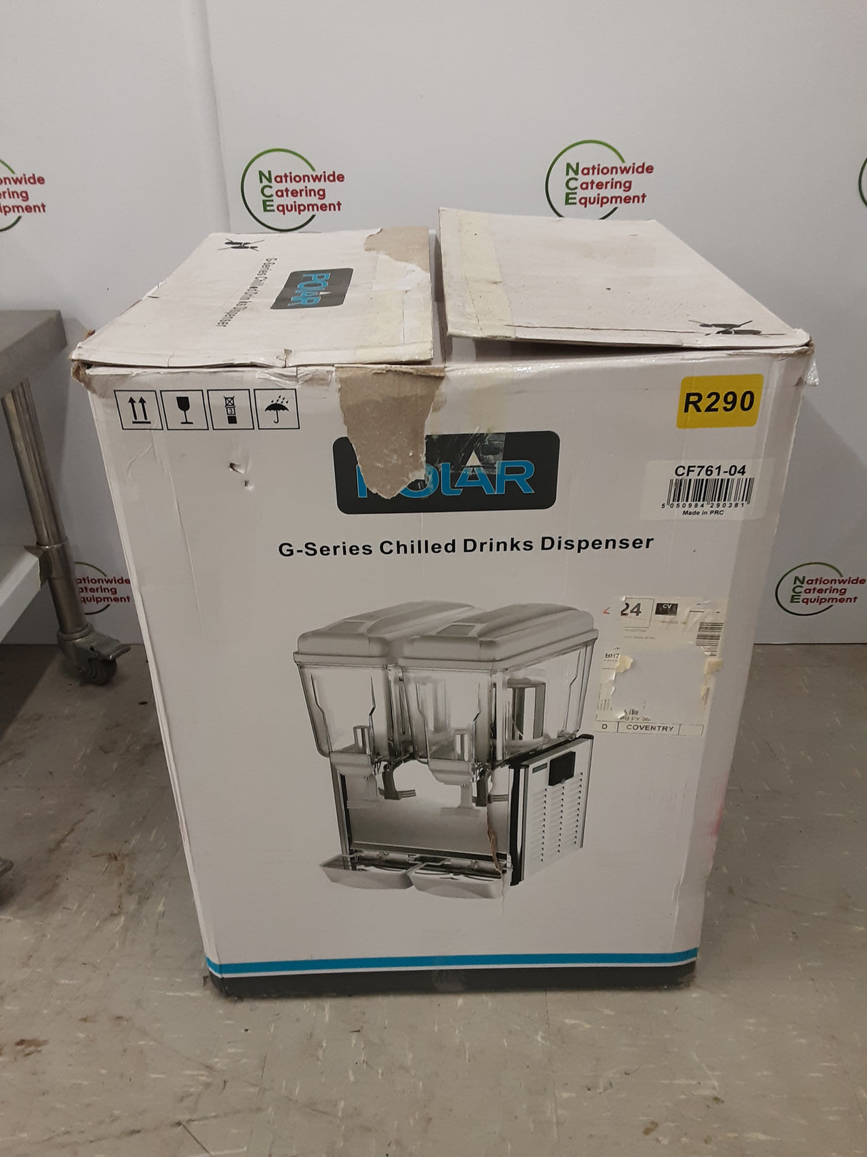 Polar G-Series Chilled Drinks Dispenser, Un-Used/New, Model- CF761-04 (NCE6256)