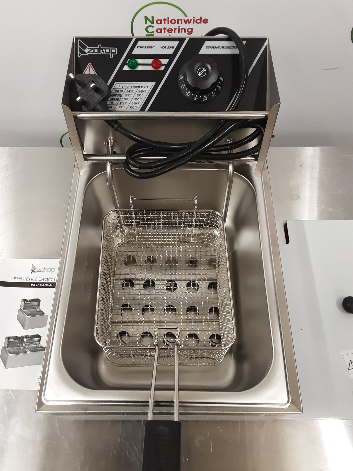 Zokop Single Tank Tabletop Electric (13amp) Fryer, Un-Used/New (NCE6292)