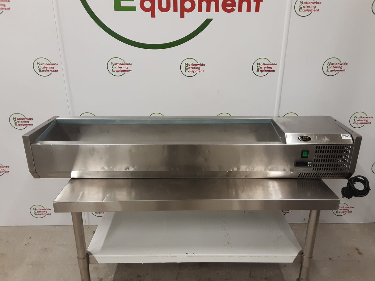 King Refrigeration 150cm Tabletop Toppings Fridge With Containers. Model- Cristal114 (NCE6342)