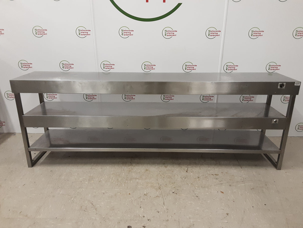 Stainless Steel Tabletop Three Tier (Two Heated) Gantry, 216cm, 13amp (NCE6257)
