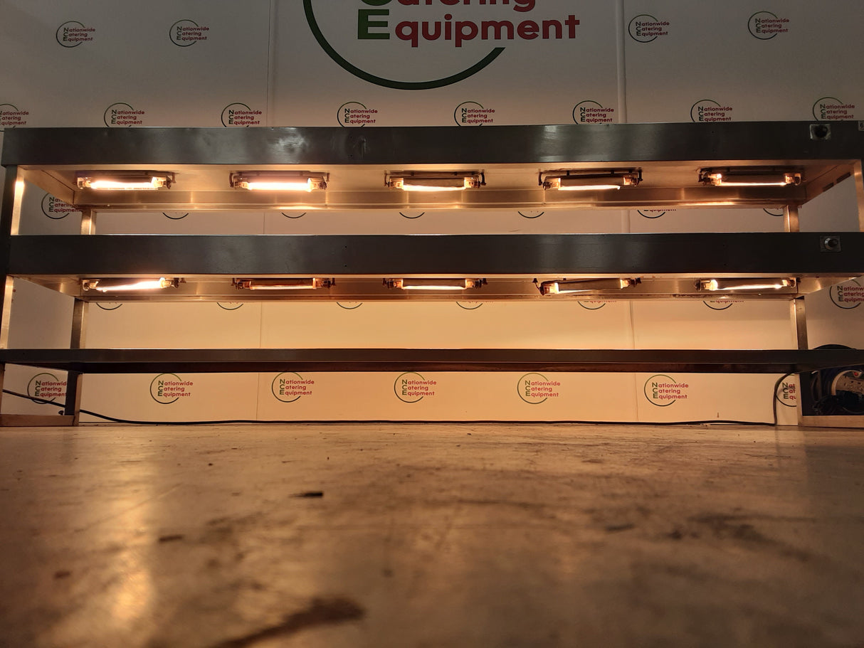 Stainless Steel Tabletop Three Tier (Two Heated) Gantry, 216cm, 13amp (NCE6257)