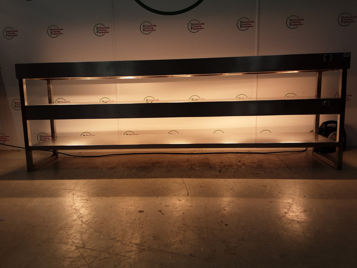 Stainless Steel Tabletop Three Tier (Two Heated) Gantry, 216cm, 13amp (NCE6257)