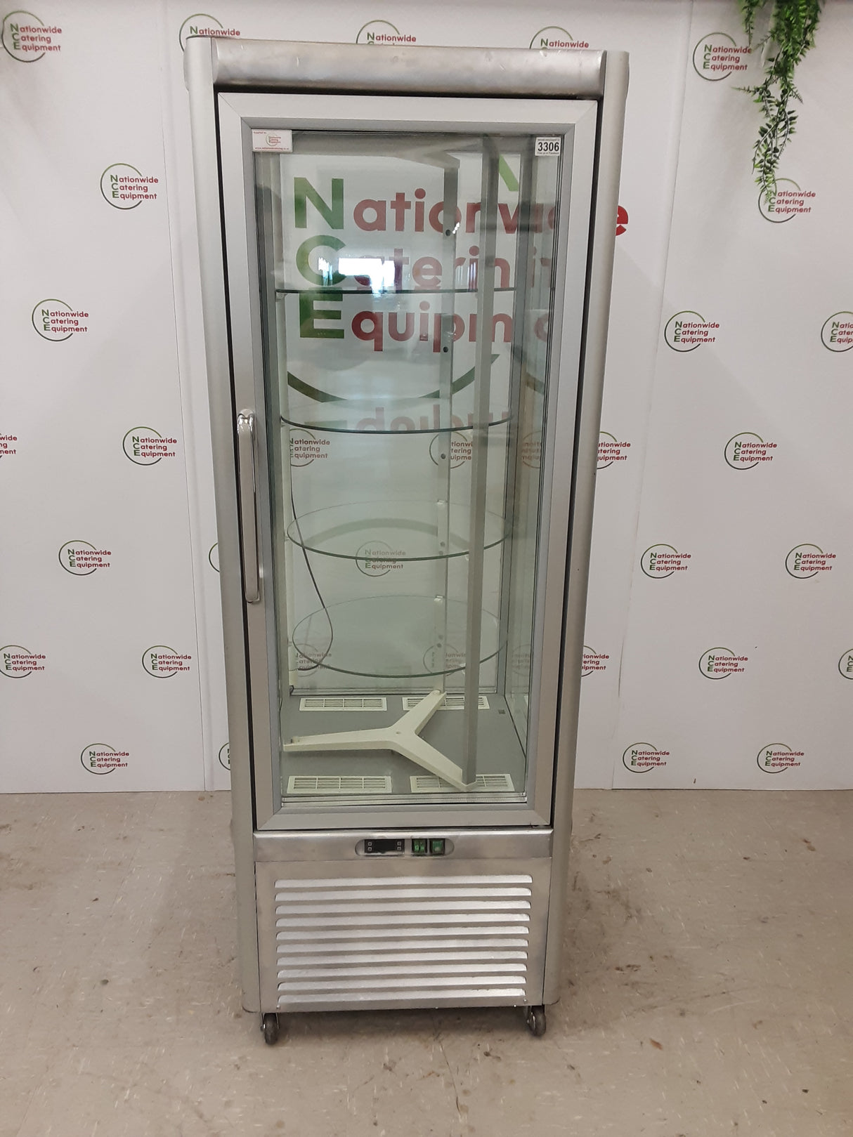 Tecfrigo Rotating Upright Cake Display Fridge, 13amp, Model- Prisma400