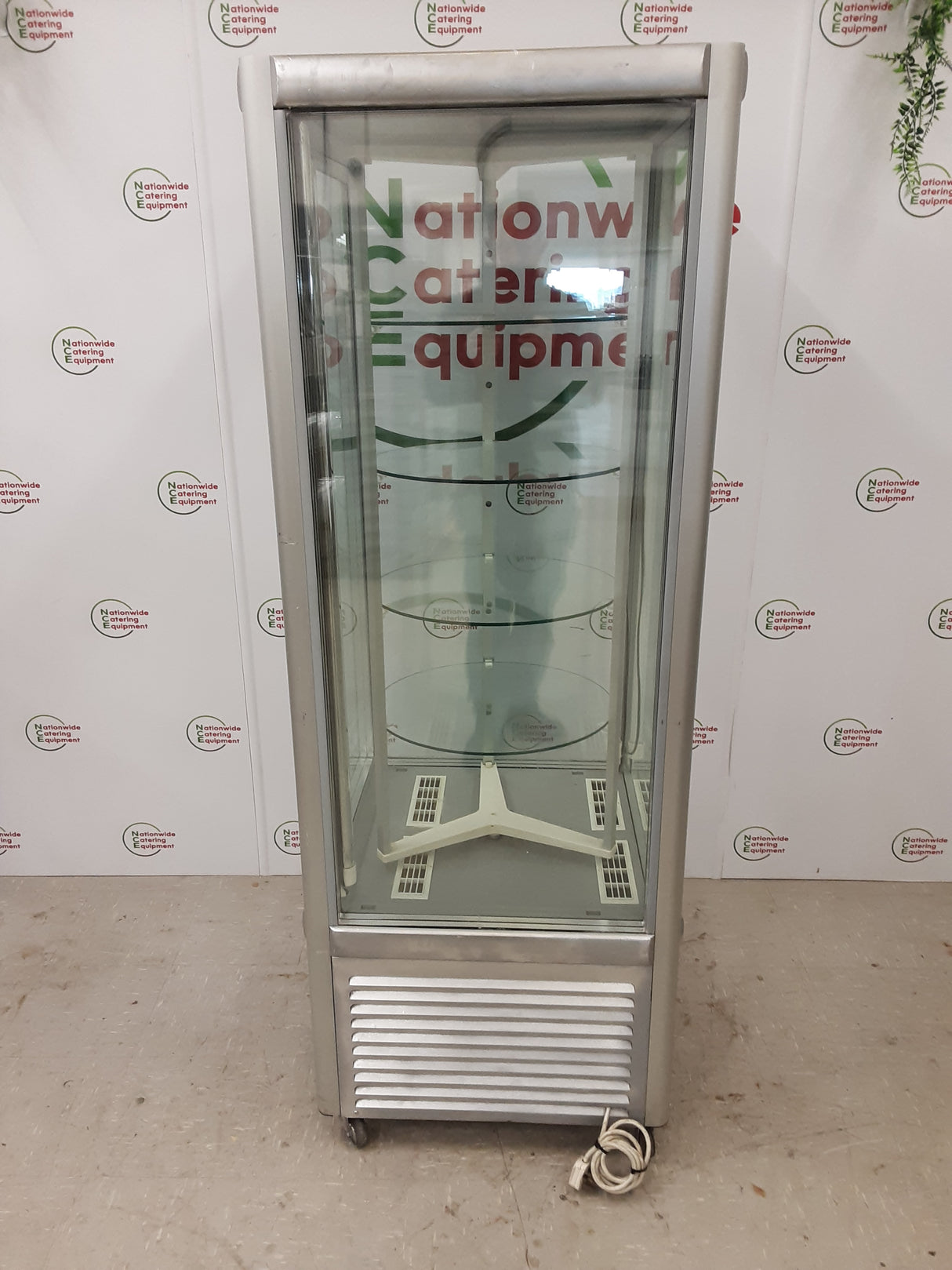 Tecfrigo Rotating Upright Cake Display Fridge, 13amp, Model- Prisma400