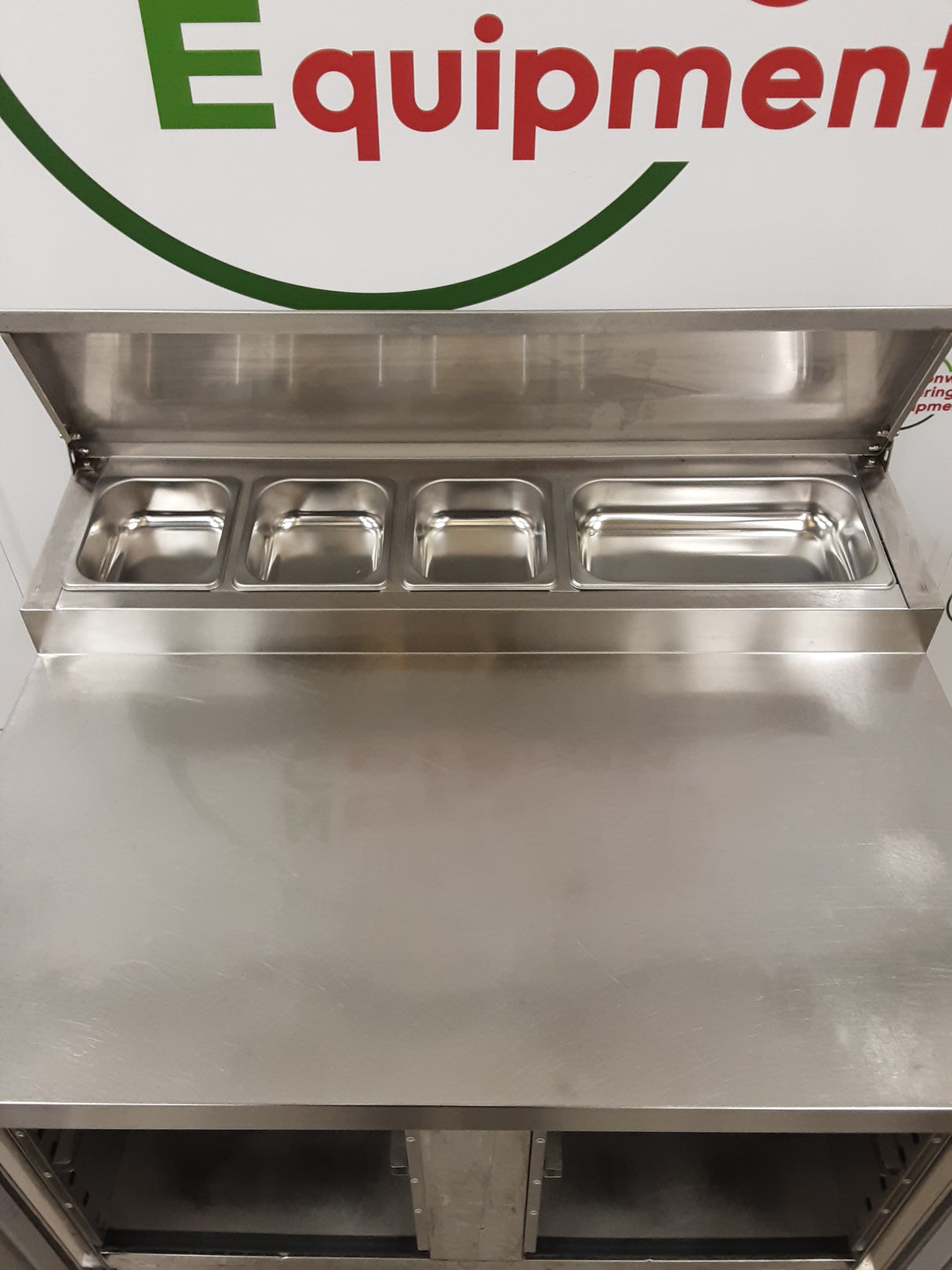 Gastroline Two Door Counter Fridge With Toppings Opening, Model- RGP046 (NCE6367)