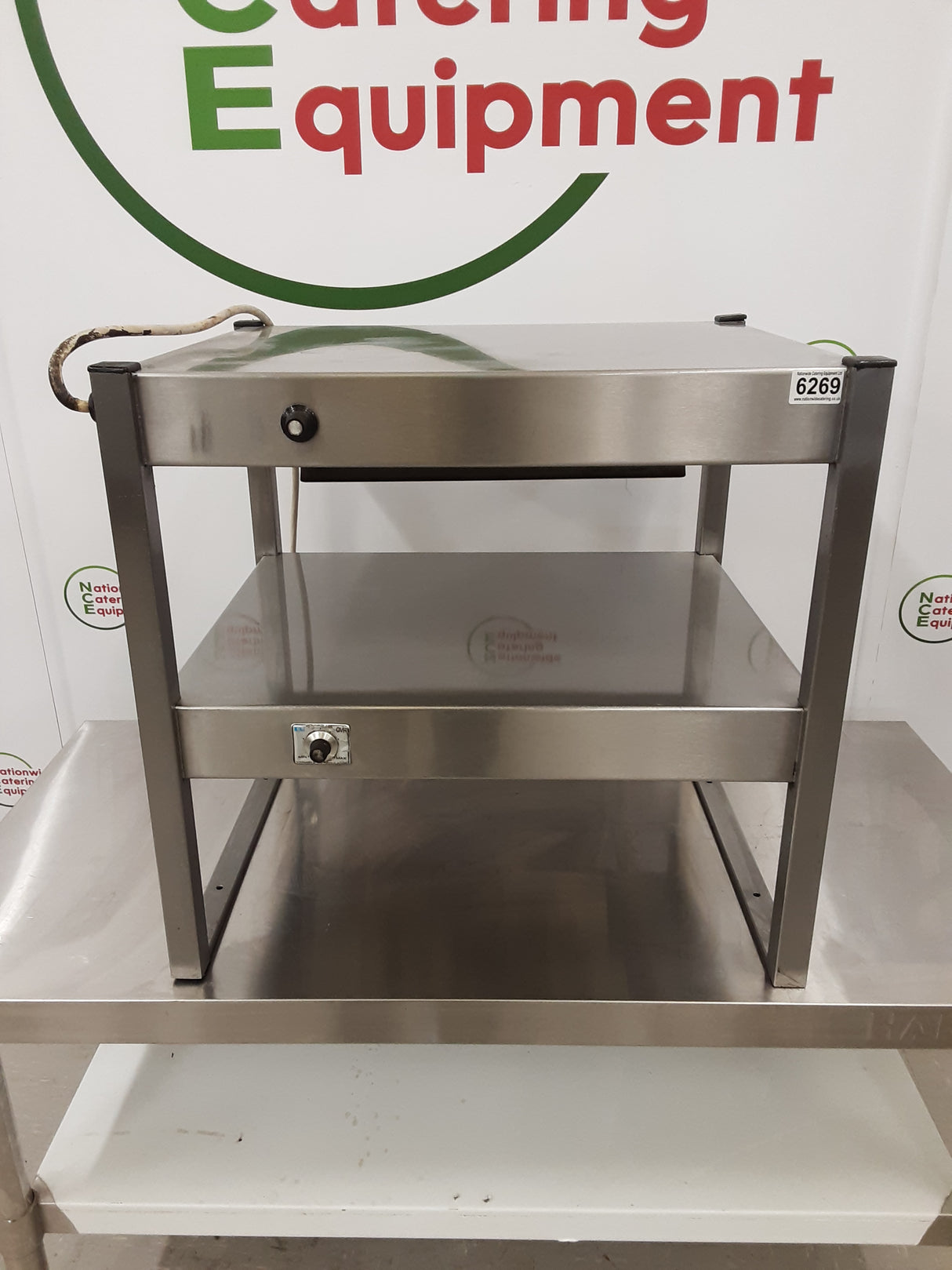 Stainless Steel Two Tier Gantry, 13amp- 60x50cm (NCE6269)