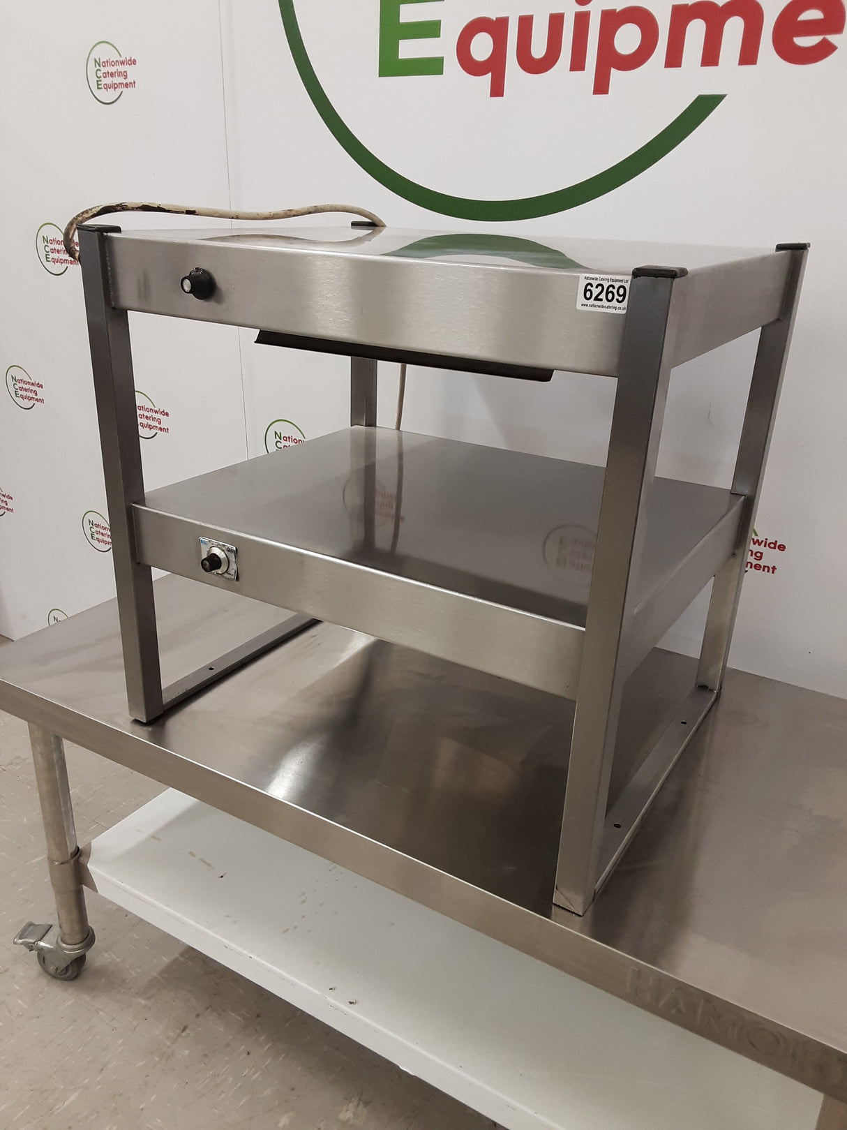 Stainless Steel Two Tier Gantry, 13amp- 60x50cm (NCE6269)