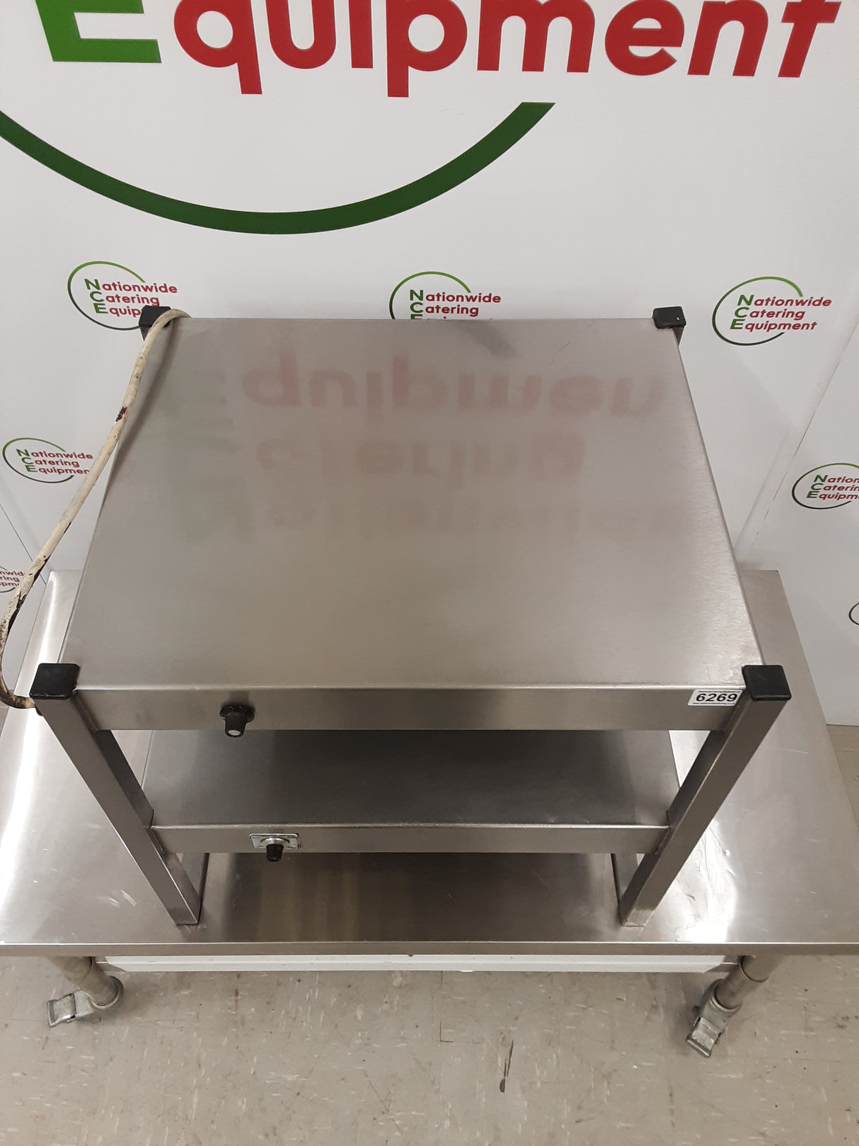 Stainless Steel Two Tier Gantry, 13amp- 60x50cm (NCE6269)