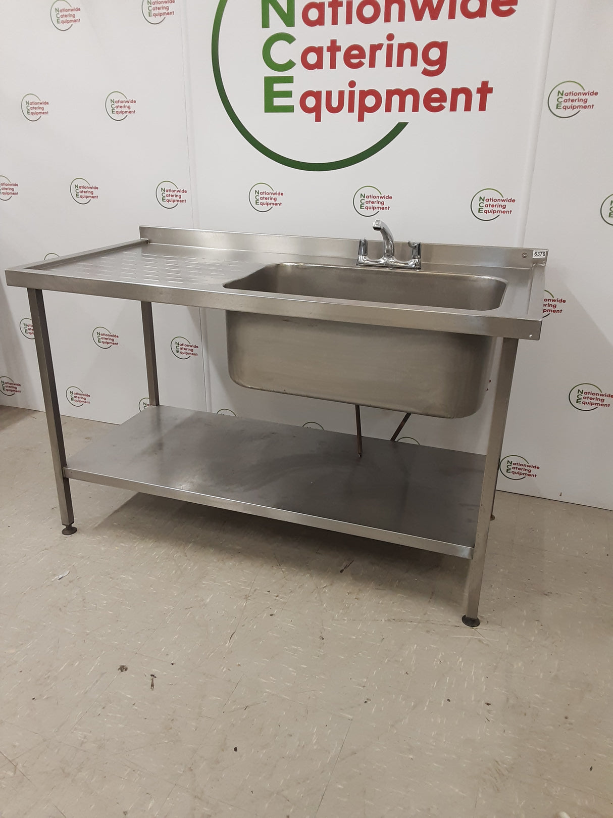 Stainless Steel Single Sink, With Large Basin, 150x75cm (NCE6373)