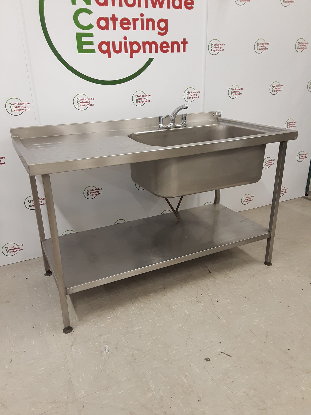 Stainless Steel Single Sink, With Large Basin, 150x75cm (NCE6373)