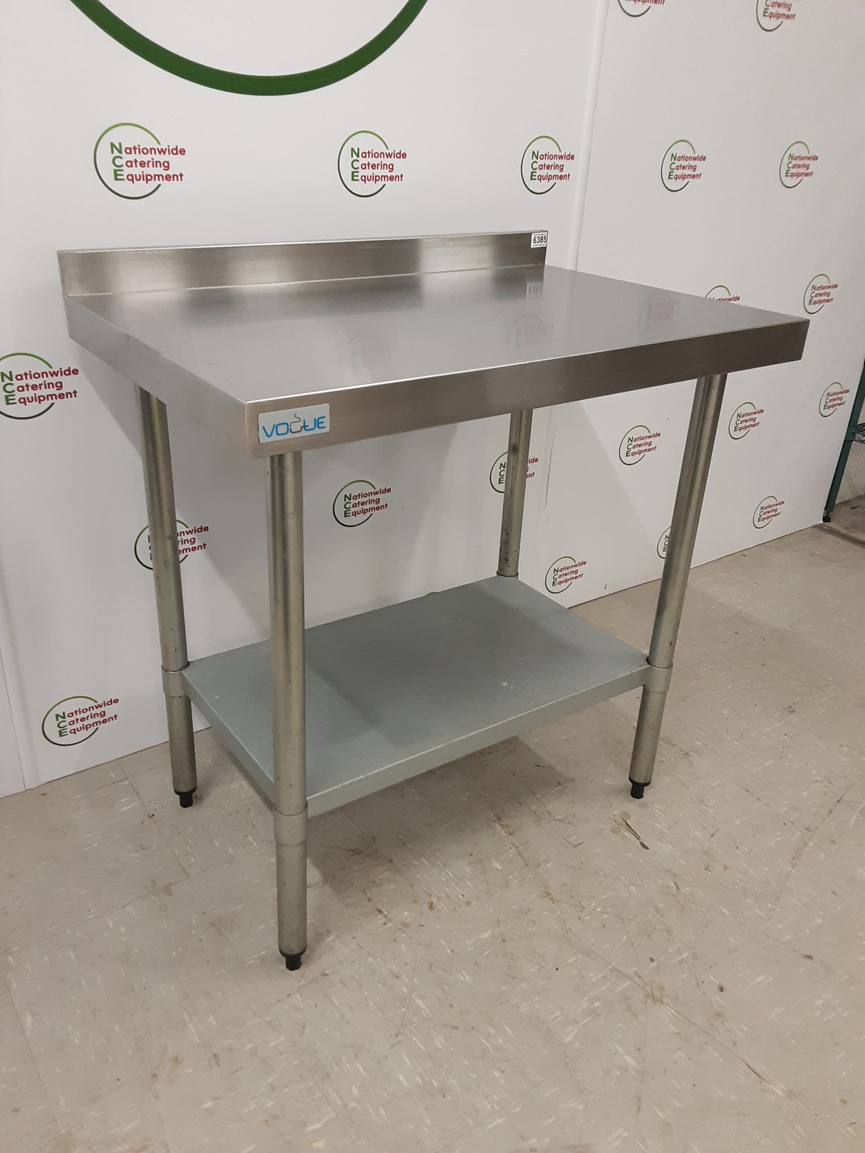 Vogue Stainless Steel Table 90x65cm With Upstand (NCE6385)