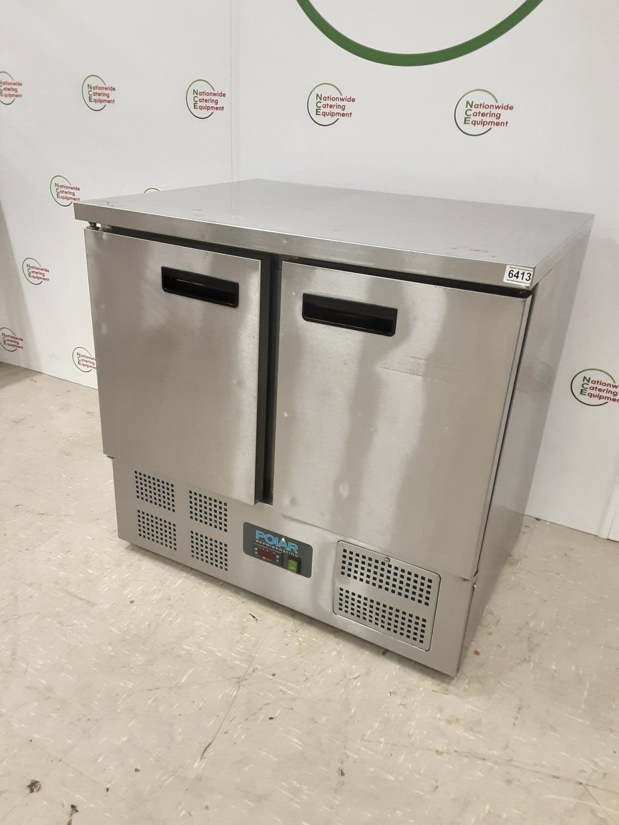 Polar Two Door Flat Counter Fridge, Model- U636 (NCE6413)