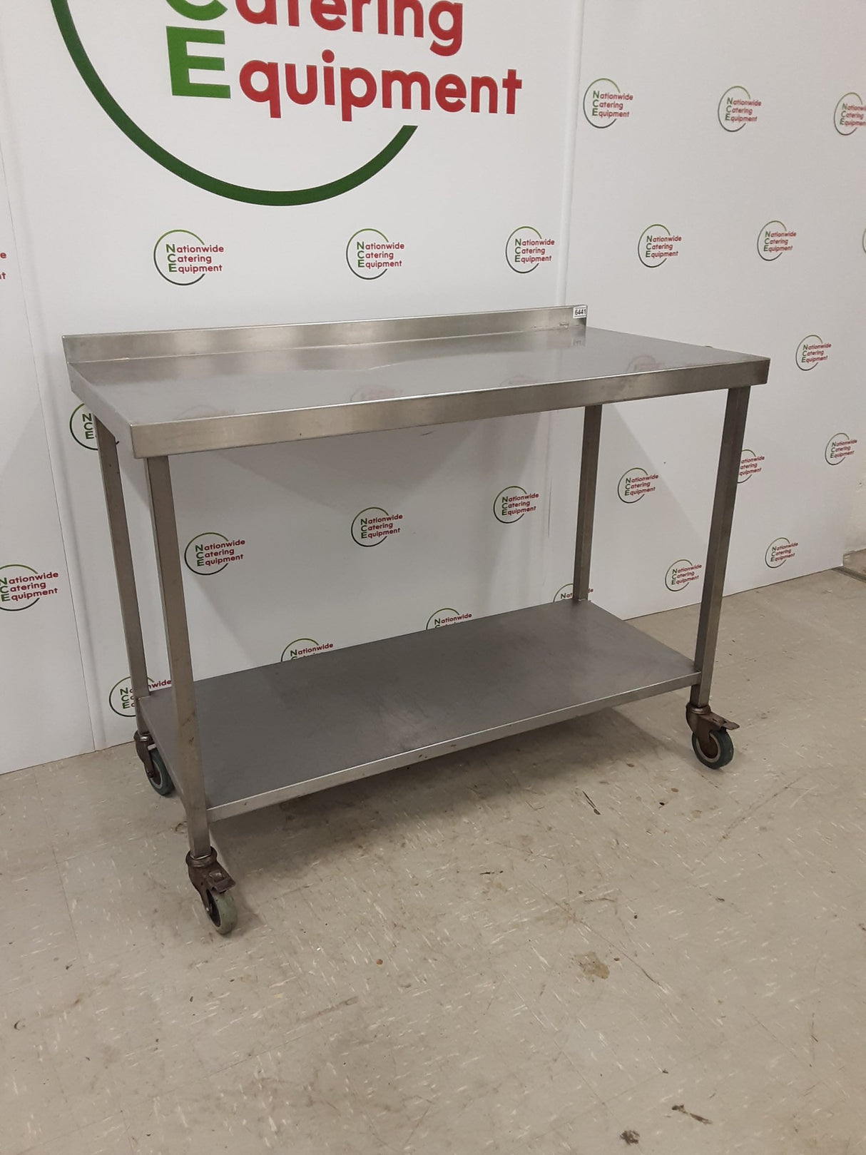 Stainless Steel Table On Wheels 120x60cm (NCE6441)