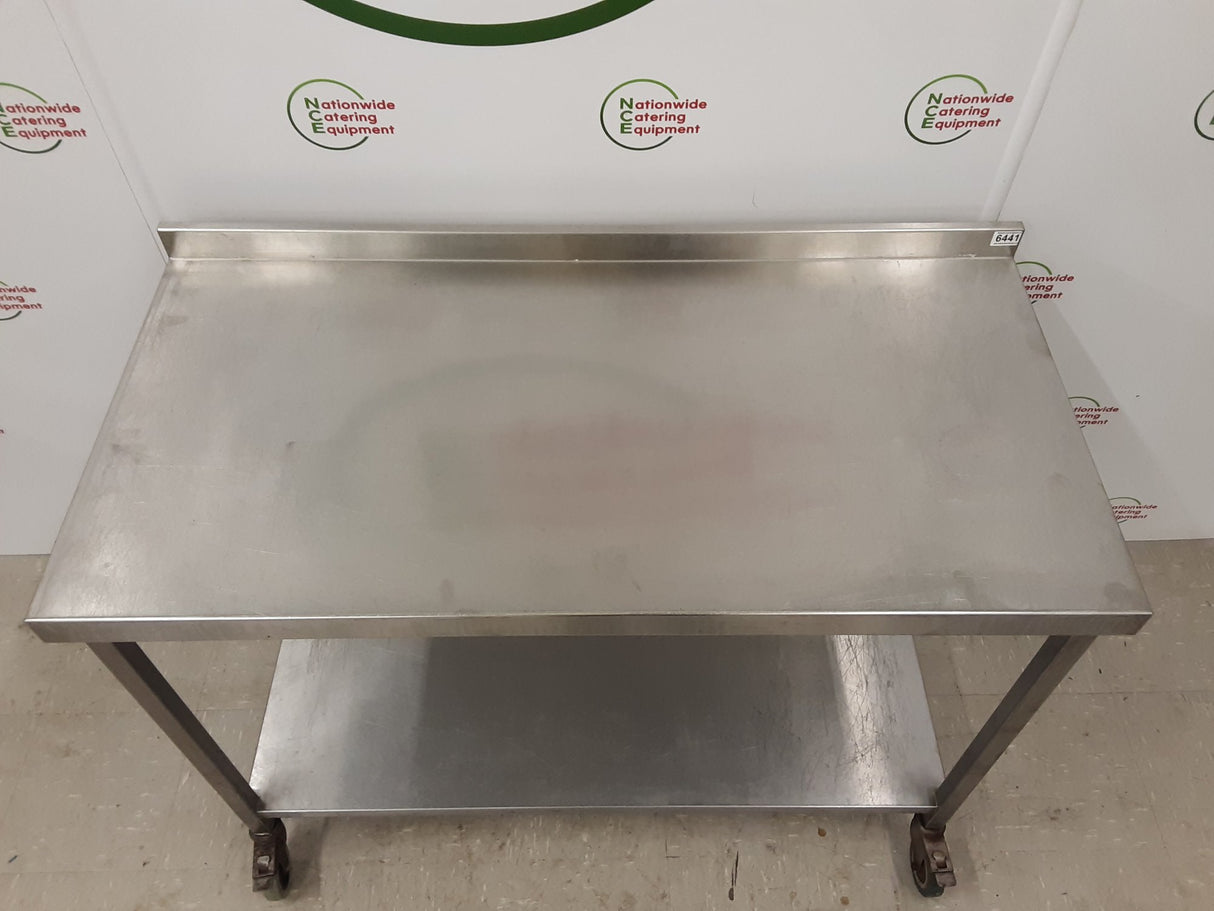 Stainless Steel Table On Wheels 120x60cm (NCE6441)