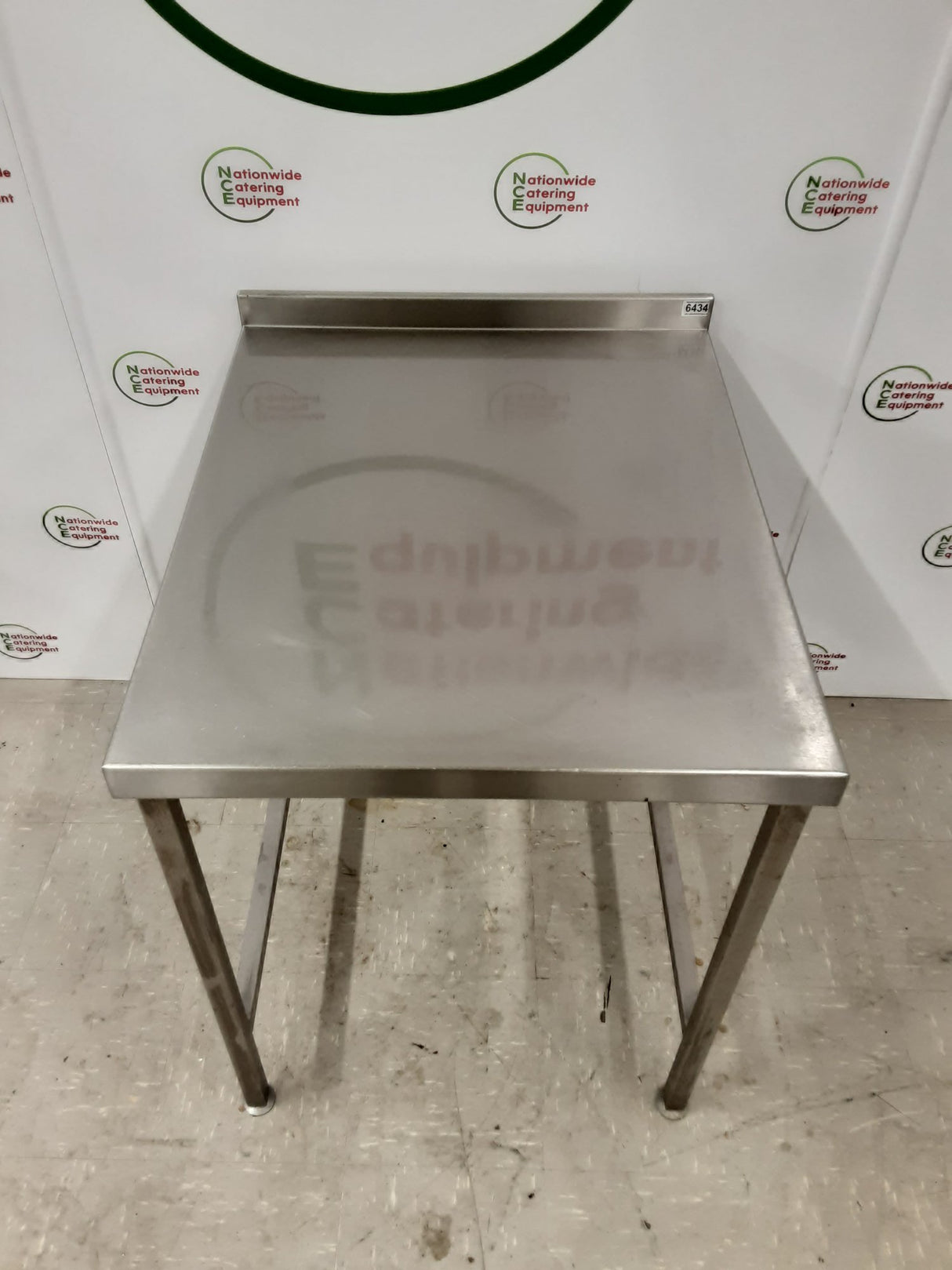 Stainless Steel Table With Appliance Space 65x80cm (NCE6442)