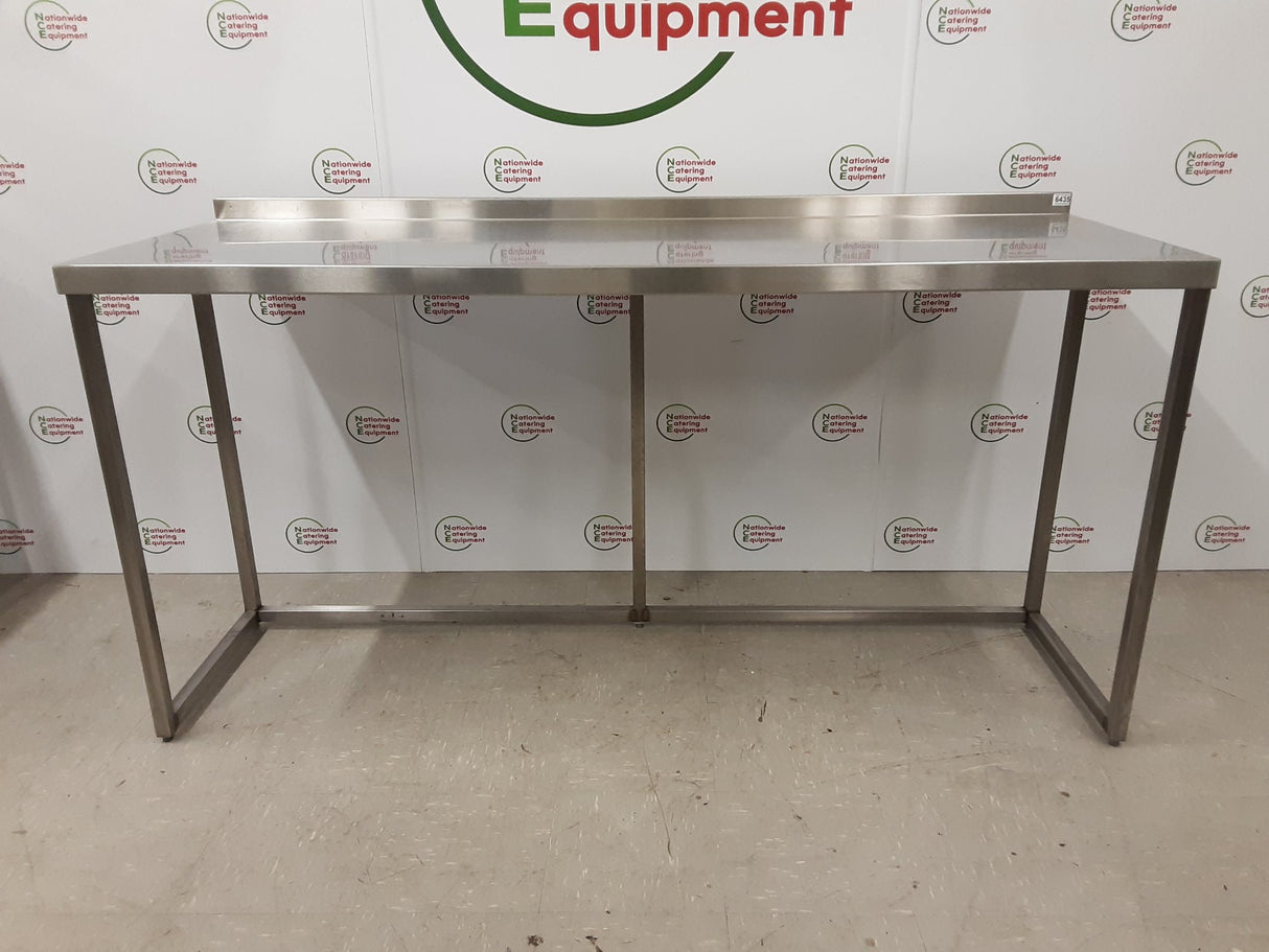 Stainless Steel Table With Appliance Space 195x70cm (NCE6435)