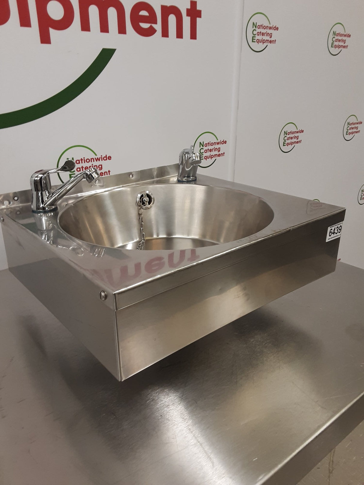 Stainless Steel Large Hand Wash Basin With New Lever Taps (NCE6439)