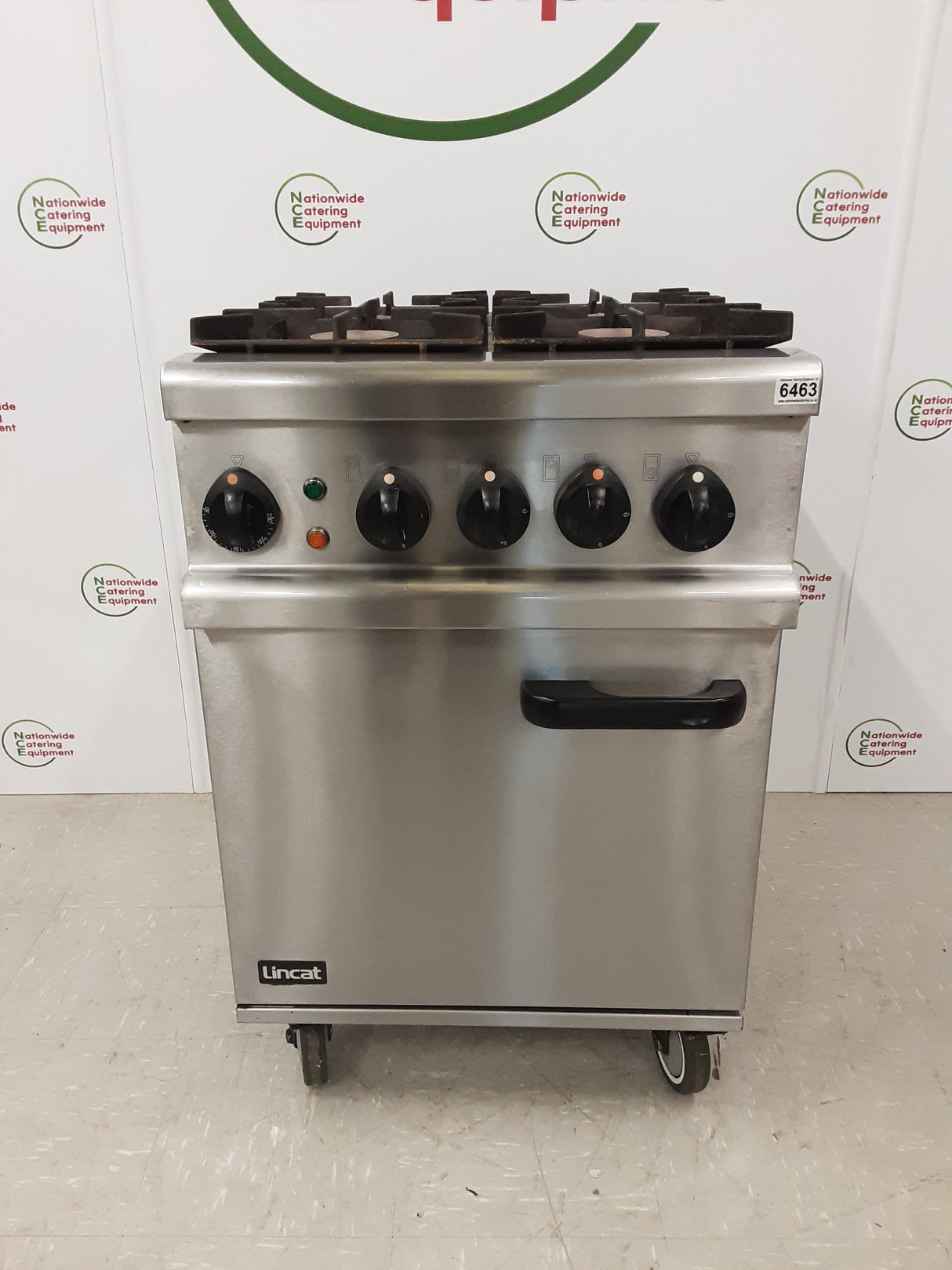 Lincat Opus Dual Fuel Four Burner Natural Gas Stove & Electric Oven (NCE6463)