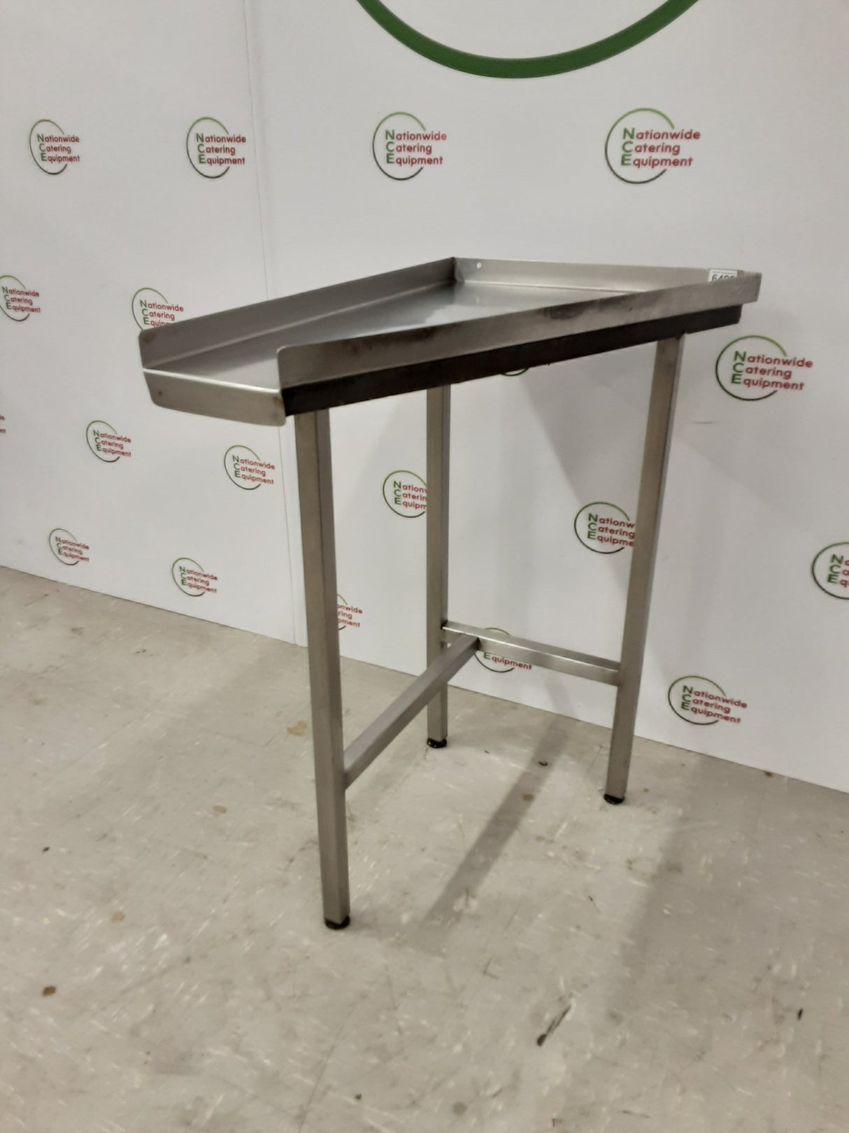 Stainless Steel Corner Table 49x74cm- Clearance (NCE6492)