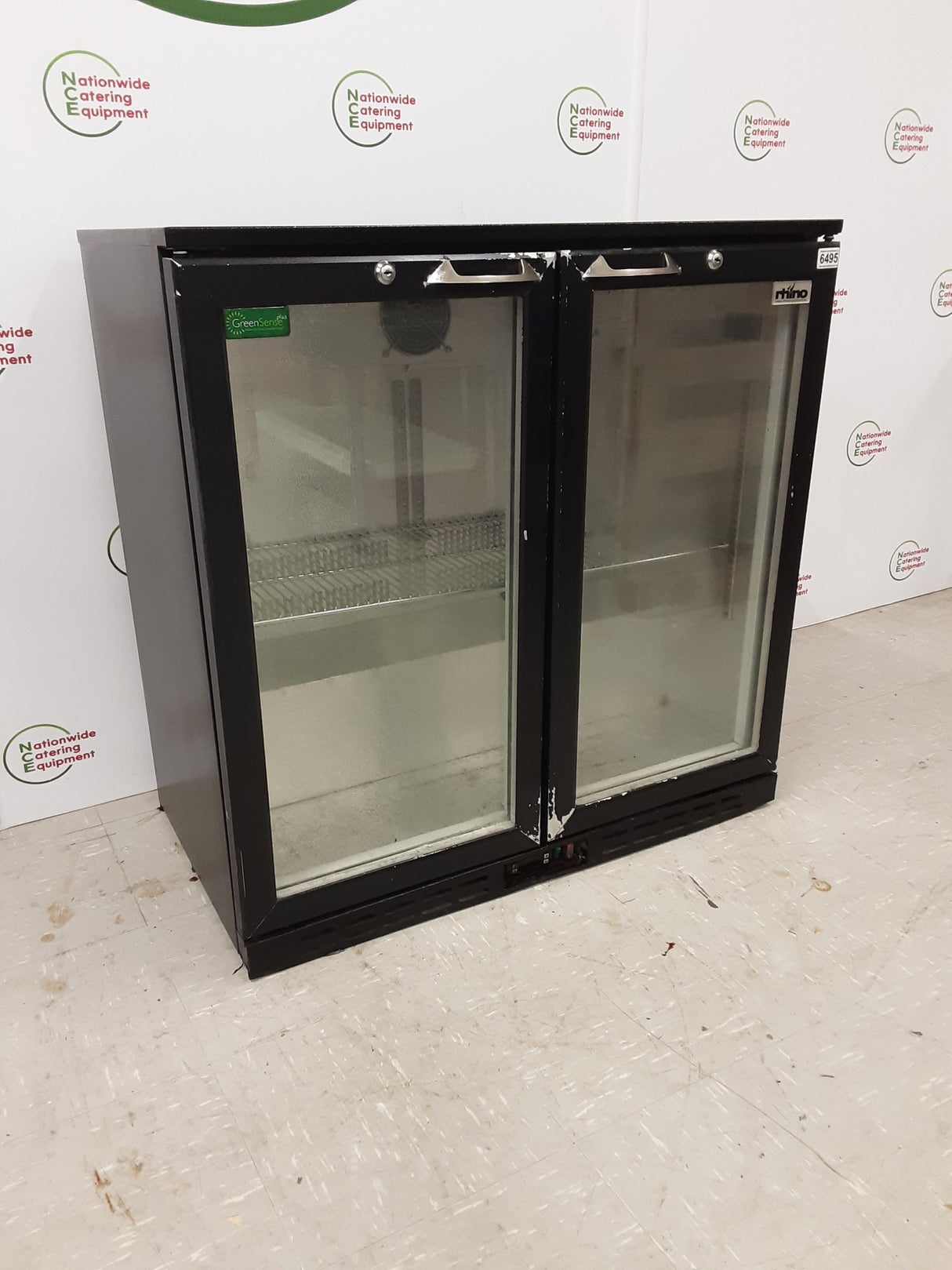 Clearance Rhino Two Hinged Door Bottle Cooler, Model- Monaco900H (NCE6495)