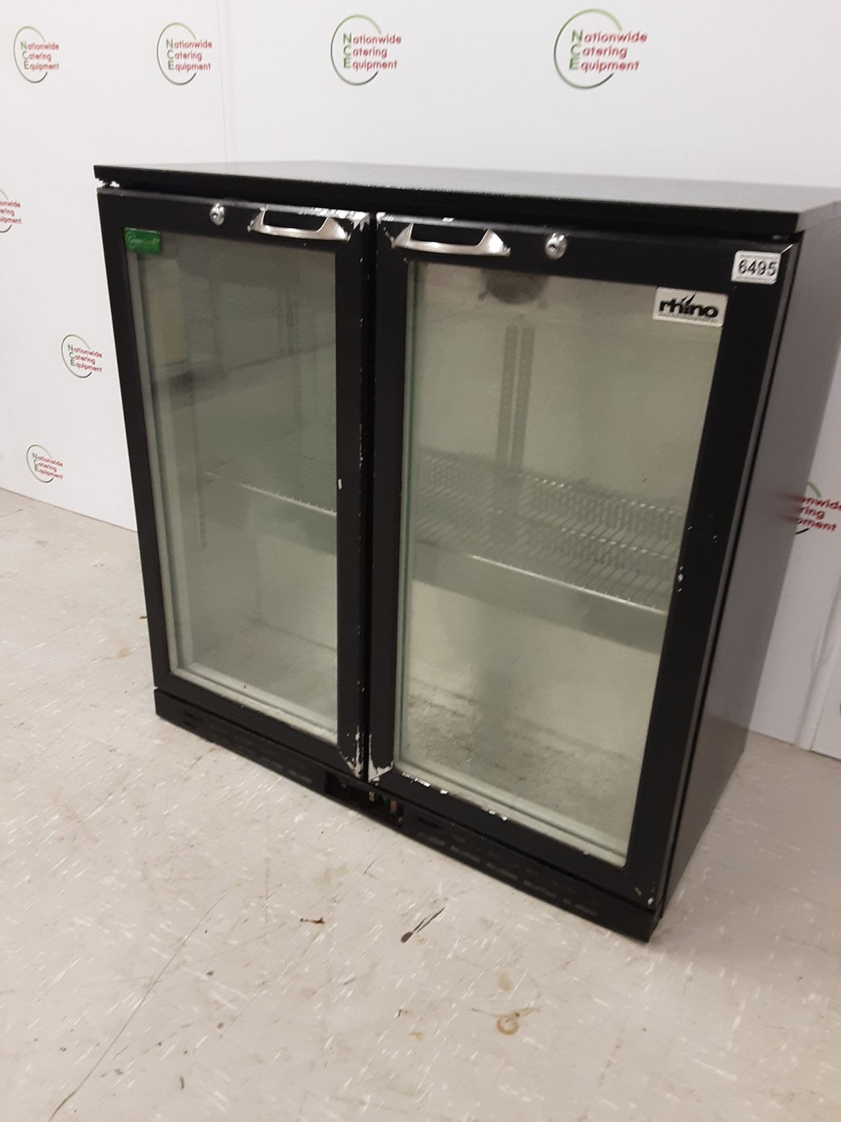 Clearance Rhino Two Hinged Door Bottle Cooler, Model- Monaco900H (NCE6495)