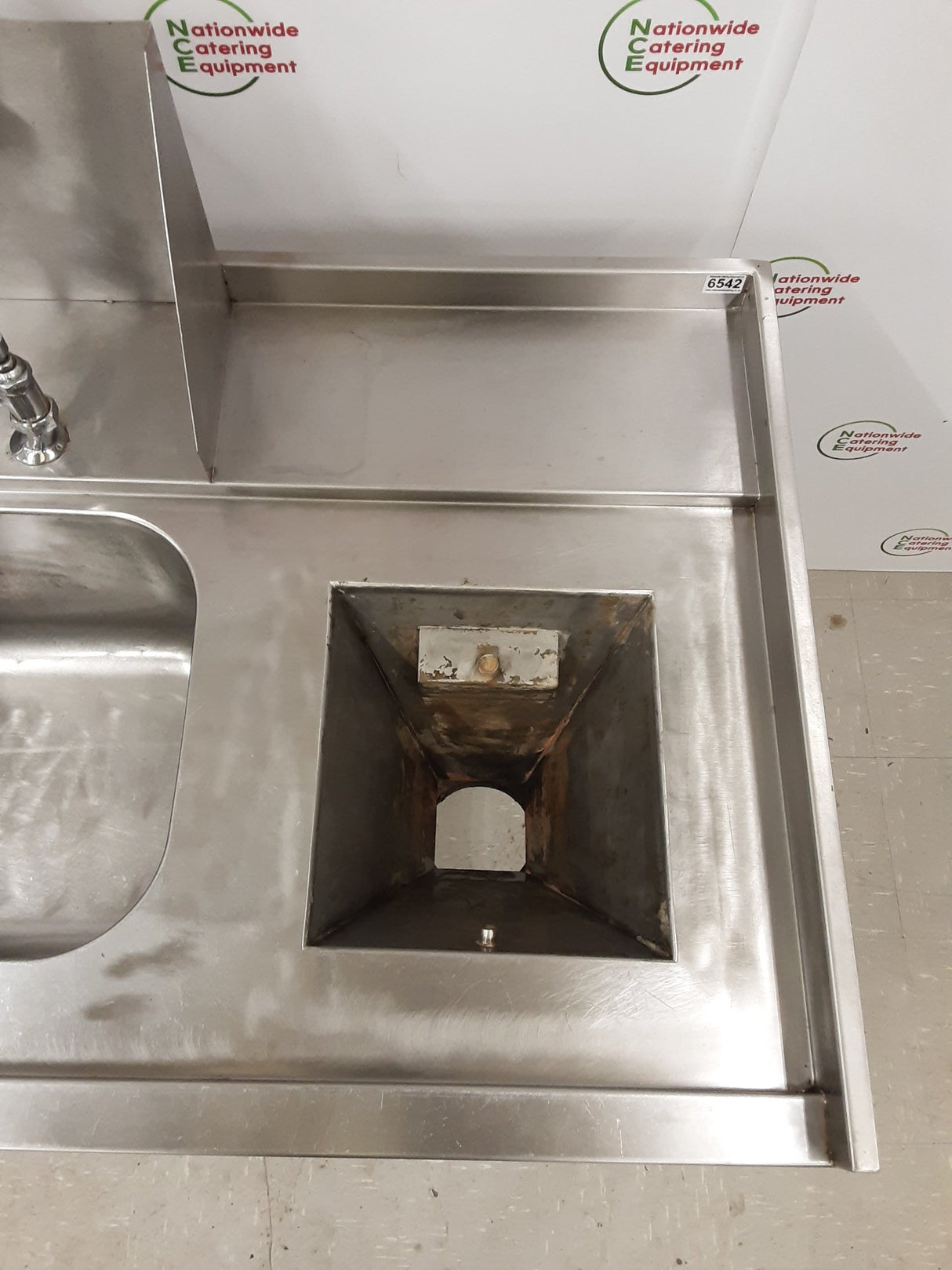Clearance Stainless Steel Single Dishwasher Entry Sink 114cm (NCE6542)
