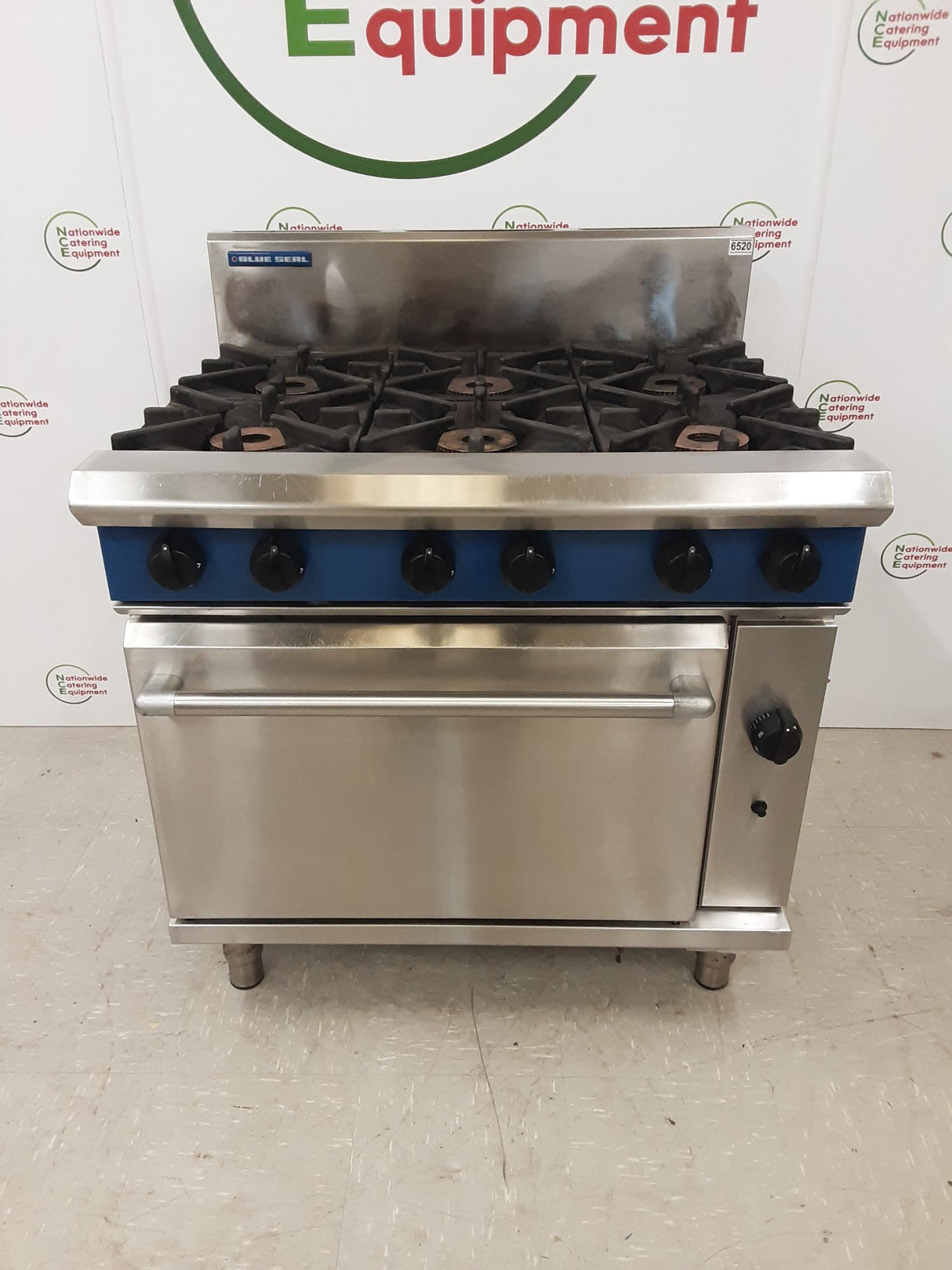 Blueseal Six Burner Stove & Oven, Natural Gas, Model- G506 (NCE6520)
