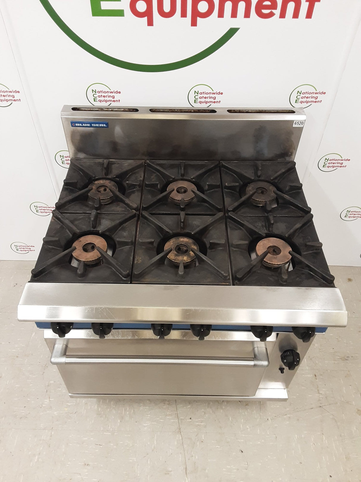 Blueseal Six Burner Stove & Oven, Natural Gas, Model- G506 (NCE6520)