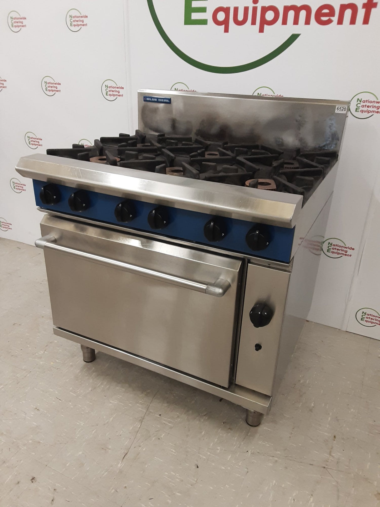 Blueseal Six Burner Stove & Oven, Natural Gas, Model- G506 (NCE6520)