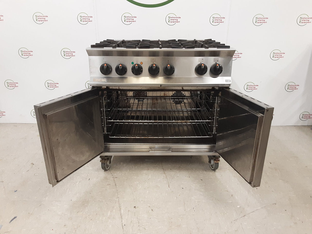 Lincat Opus Duel Fuel Natural Gas Six Burner Stove & Electric Convection Oven, Model- OD8007 (NCE6514)