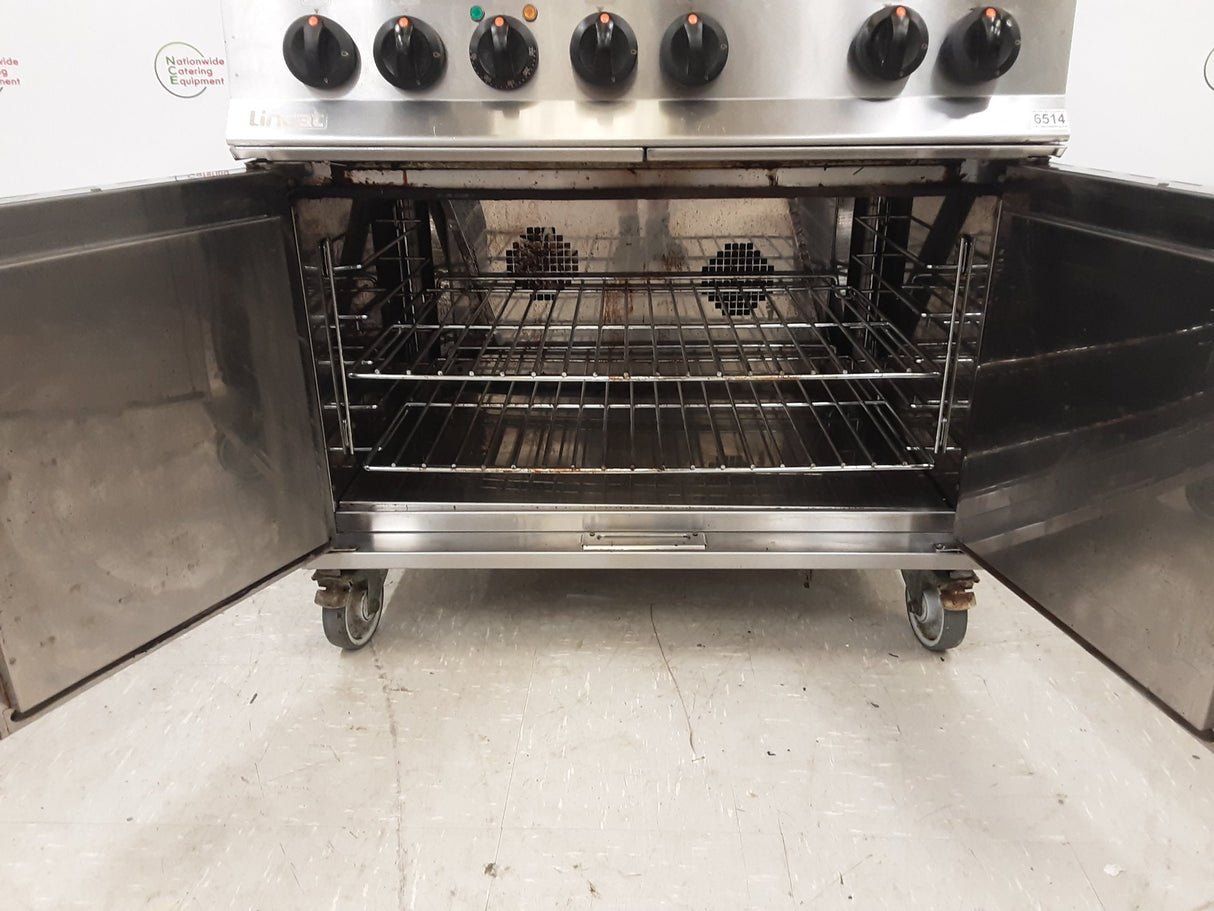 Lincat Opus Duel Fuel Natural Gas Six Burner Stove & Electric Convection Oven, Model- OD8007 (NCE6514)
