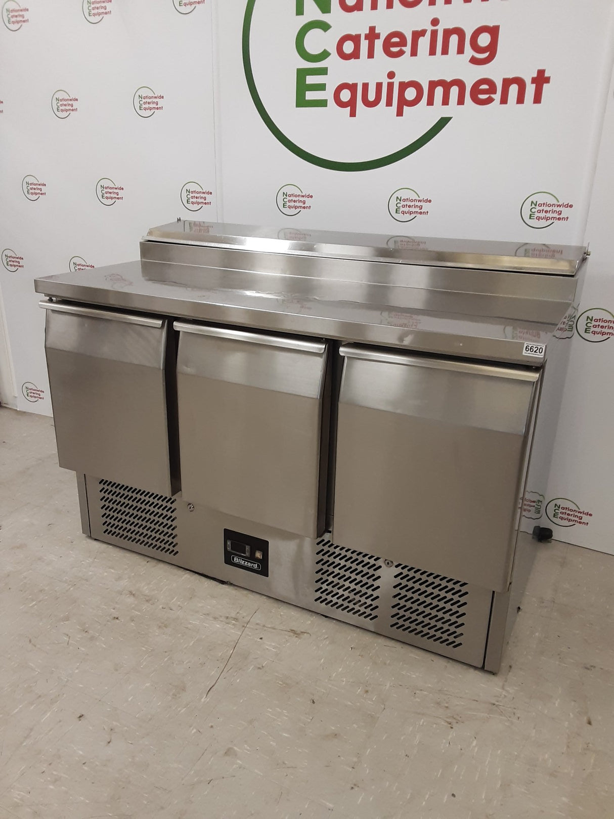 Blizzard Three Door Counter Fridge With Toppings Opening, Model- BCC3ENXX (NCE6620)