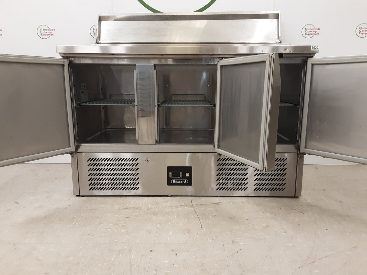 Blizzard Three Door Counter Fridge With Toppings Opening, Model- BCC3ENXX (NCE6620)