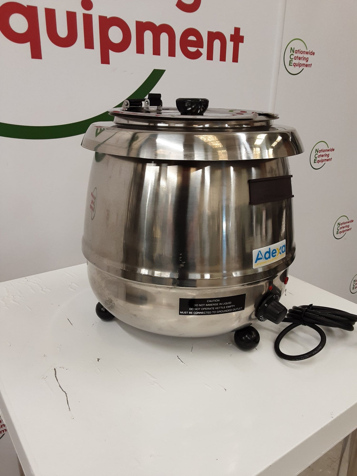 Adexa Chrome 10L Soup Kettle, Model- SB-6000S (NCE6637)