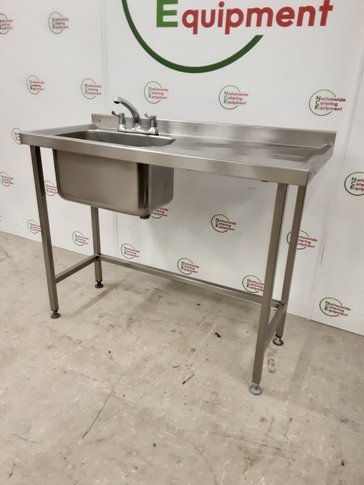 Stainless Steel Slimline Single Sink 120x50cm (NCE6641)