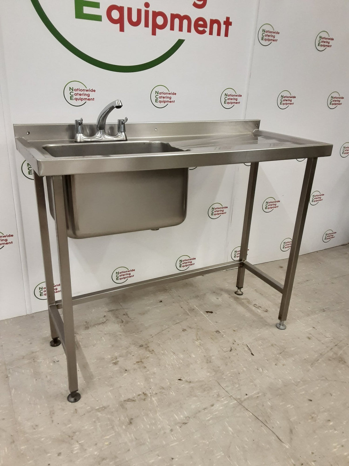 Stainless Steel Slimline Single Sink 120x50cm (NCE6641)