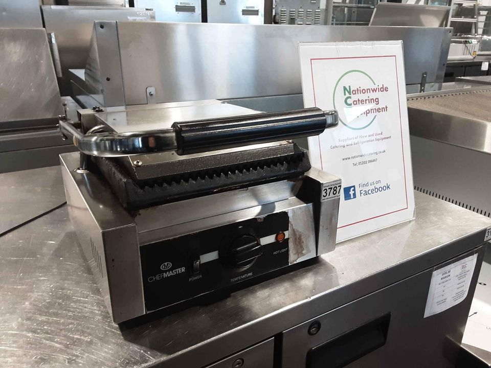 Chefmaster Single Panini / Contact Grill Model-HEA773 (NCE3787)