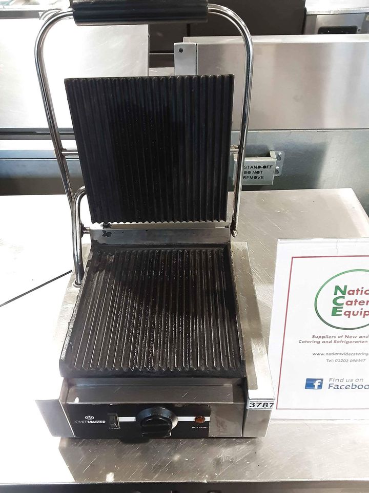 Chefmaster Single Panini / Contact Grill Model-HEA773 (NCE3787)