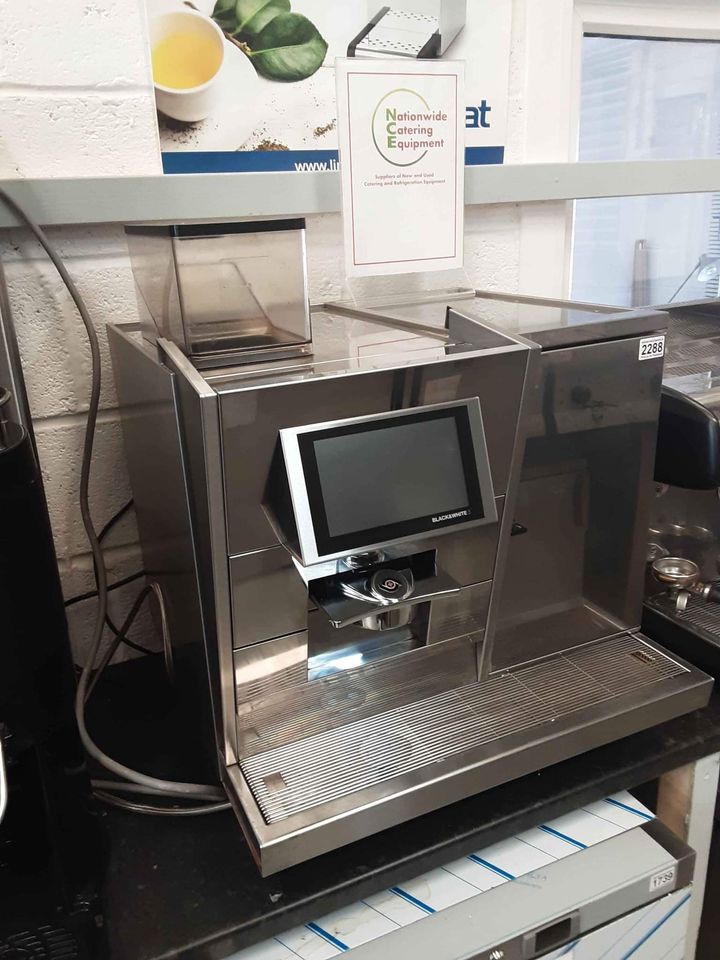 Black and White Bean to Cup Coffee Machine With Milk Fridge (NCE2288)