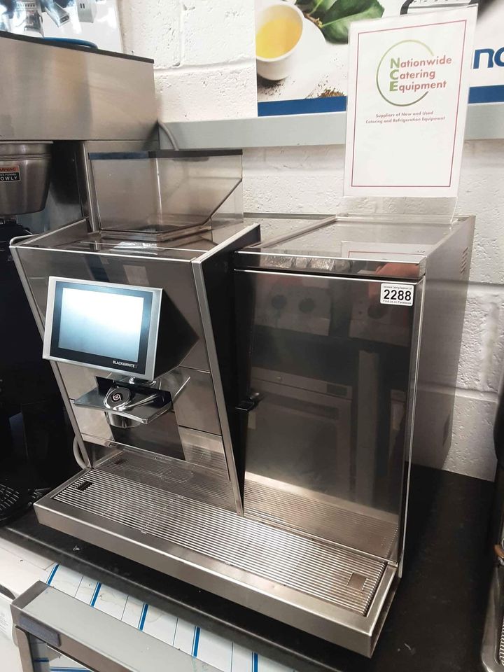 Black and White Bean to Cup Coffee Machine With Milk Fridge (NCE2288)