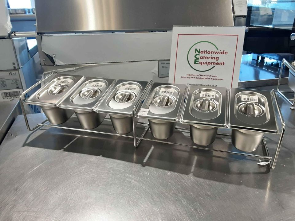 Ambient Gastronorm Ingredient Rack, Including Gastro Pots & Lids (NCE3850)