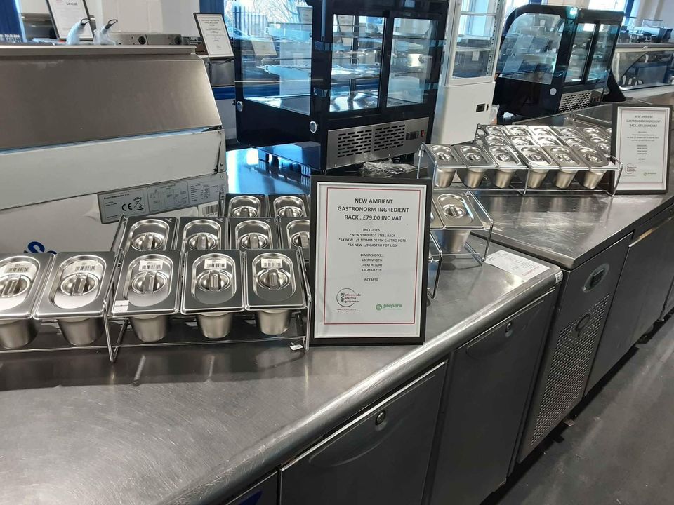 Ambient Gastronorm Ingredient Rack, Including Gastro Pots & Lids (NCE3850)
