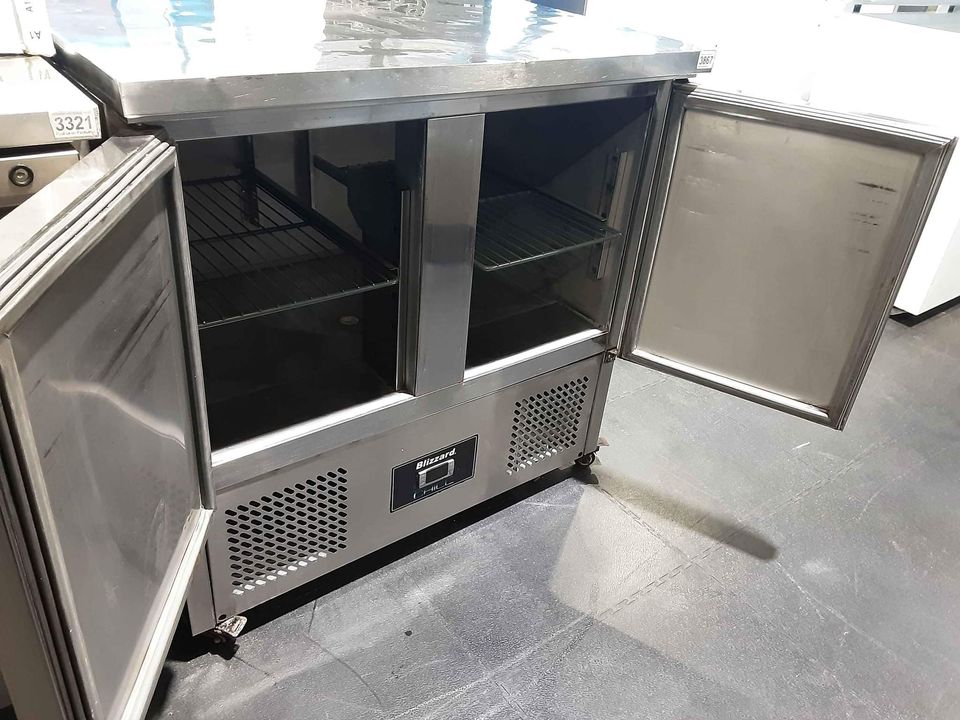 Blizzard Two Door Counter Fridge