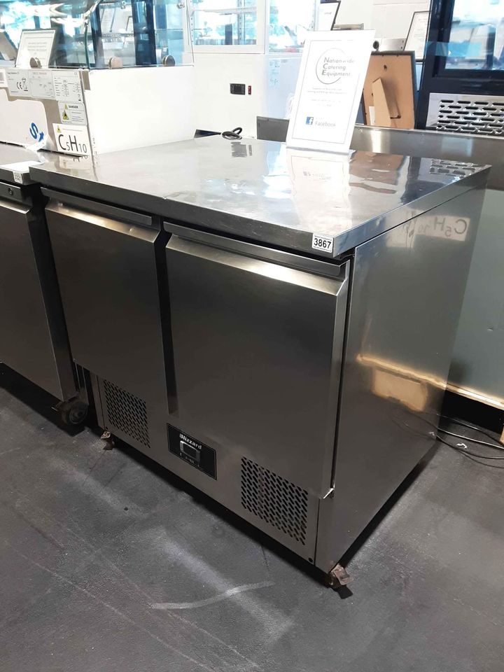 Blizzard Two Door Counter Fridge